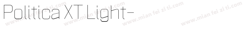 Politica XT Light字体转换